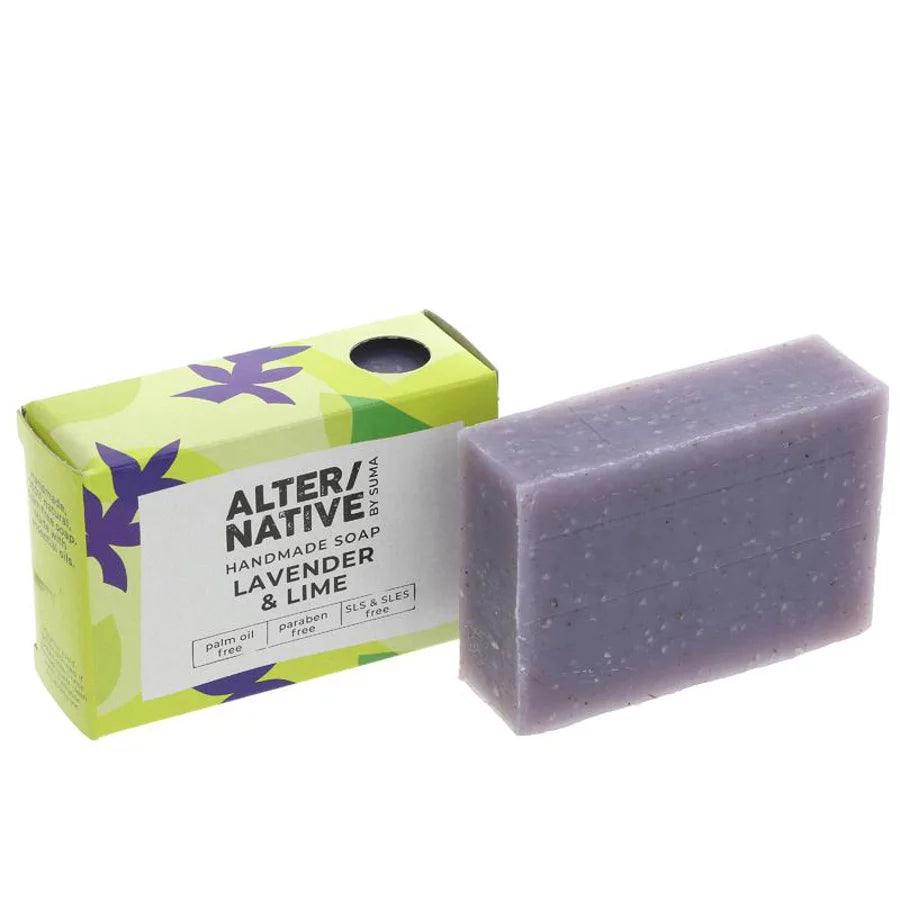 Alter/Native By Suma Handmade Soap -   Lavender & Lime Soap - 95g