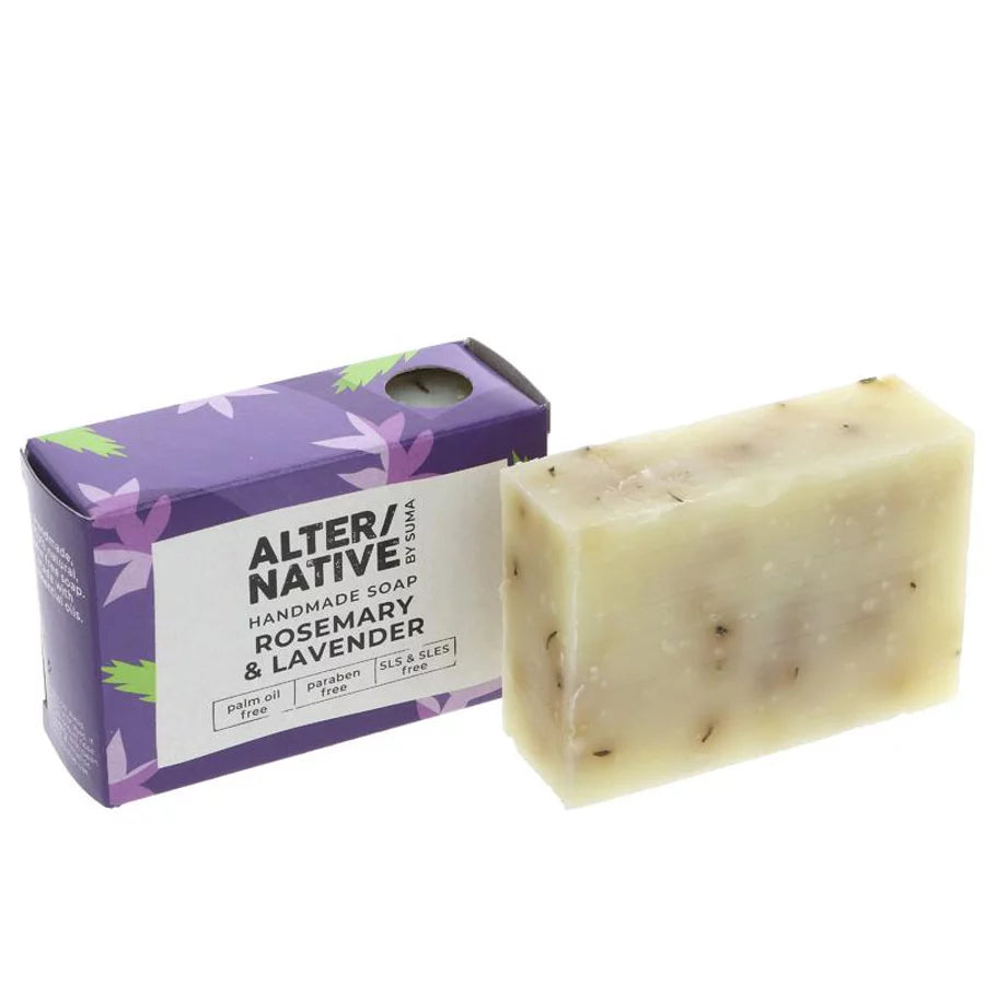 Alter/Native By Suma Handmade Soap -  Rosemary & Lavender - 95g