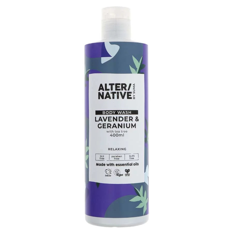 Alter/Native By Suma Lavender & Geranium Body Wash- 400ml