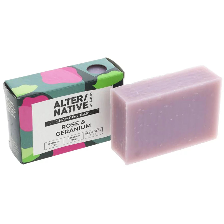 Alter/Native By Suma Shampoo Bar - Rose & Geranium - 95G