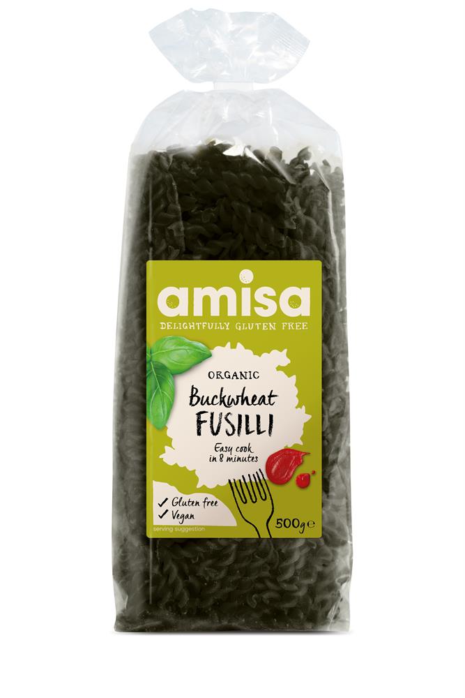 Amisa - Gluten Free Organic Buckwheat Pasta Fusilli 500g