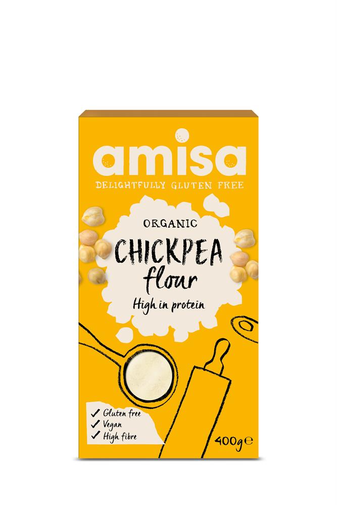 Amisa - Organic Gluten Free Chickpea Flour (Fine Milled) 400g