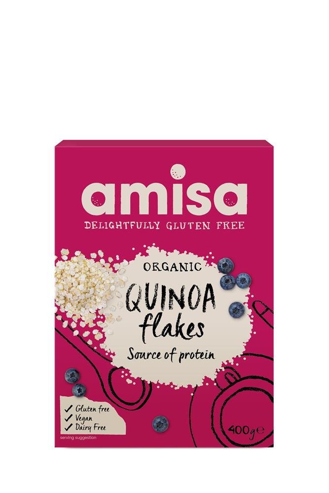 Amisa - Organic Gluten Free Quinoa Flakes 400g