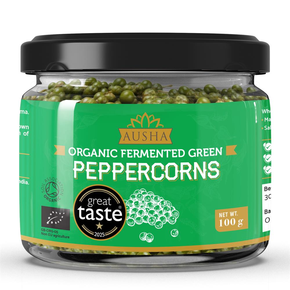 Ausha - Organic Green Peppercorns 100g