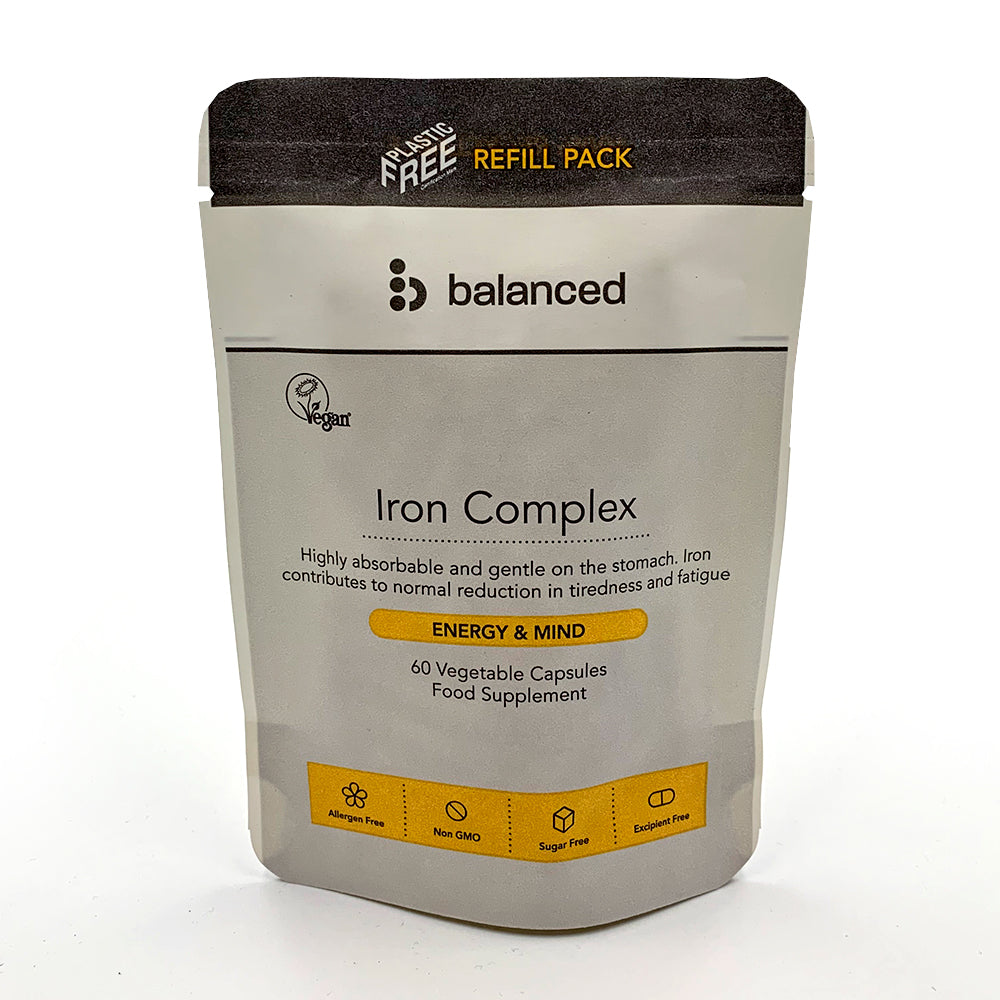 Balanced - Iron Complex 60 Veggie Caps - Refill Pouch