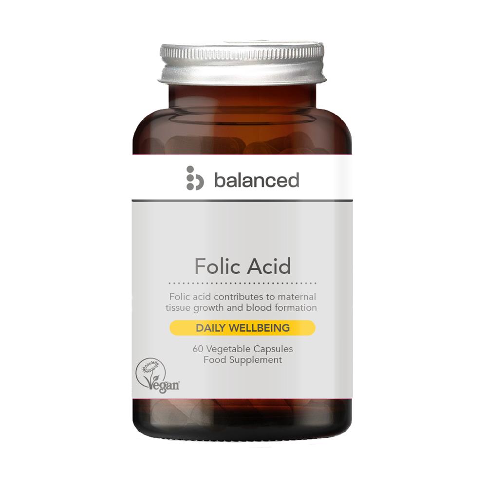 Balanced - Folic Acid 60 Veggie Caps - Reusable Bottle