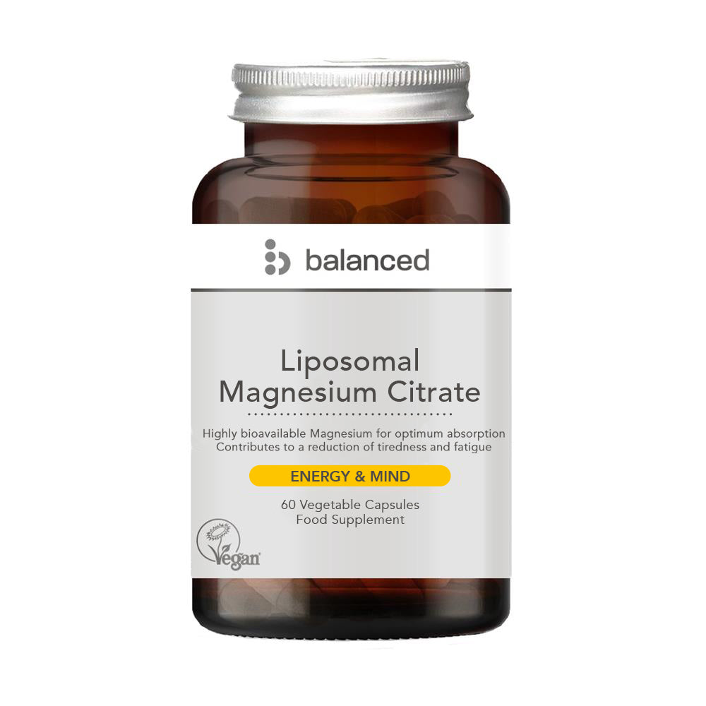 Balanced - Liposomal Magnesium Citrate 60 Veggie Caps - Reusable Bottle