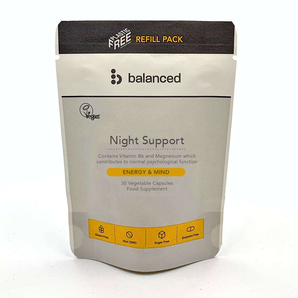 Balanced - Night Support 30 Veggie Caps - Refill Pouch