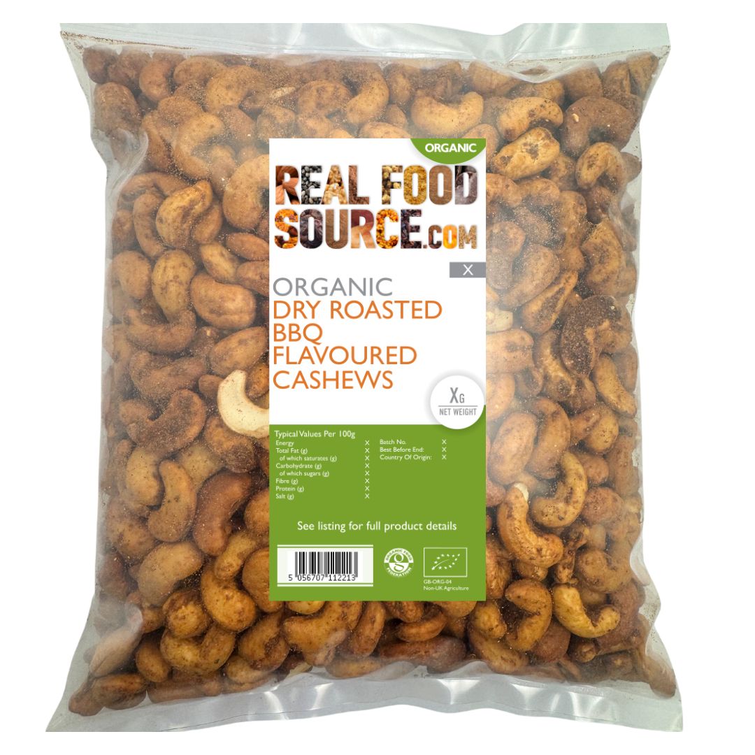 Organic Dry Roasted Barbecue Cashews