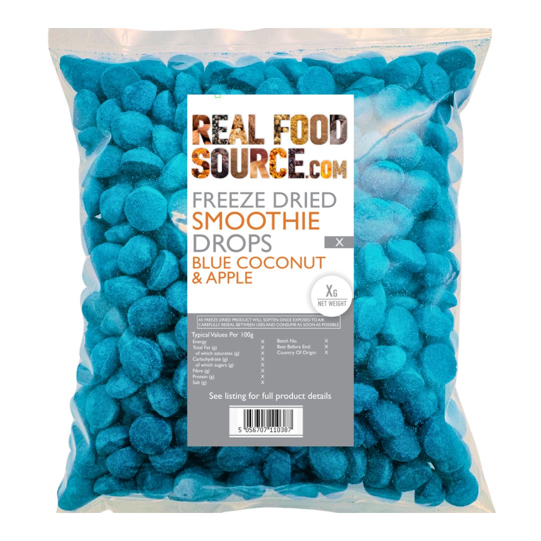 Freeze Dried Blue Coconut and Apple Smoothie Drops