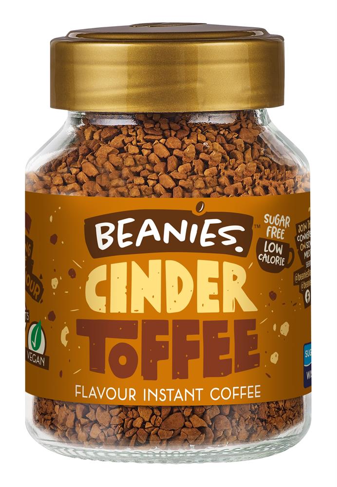 Beanies Coffee - Cinder Toffee Flavour Instant Coffee 50g