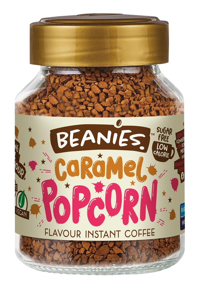 Beanies Coffee - Caramel Popcorn Flavour Instant Coffee 50g