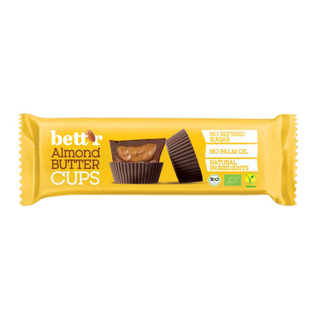 Bettr - Organic Vegan Nut Butter Cups with Almond 39g
