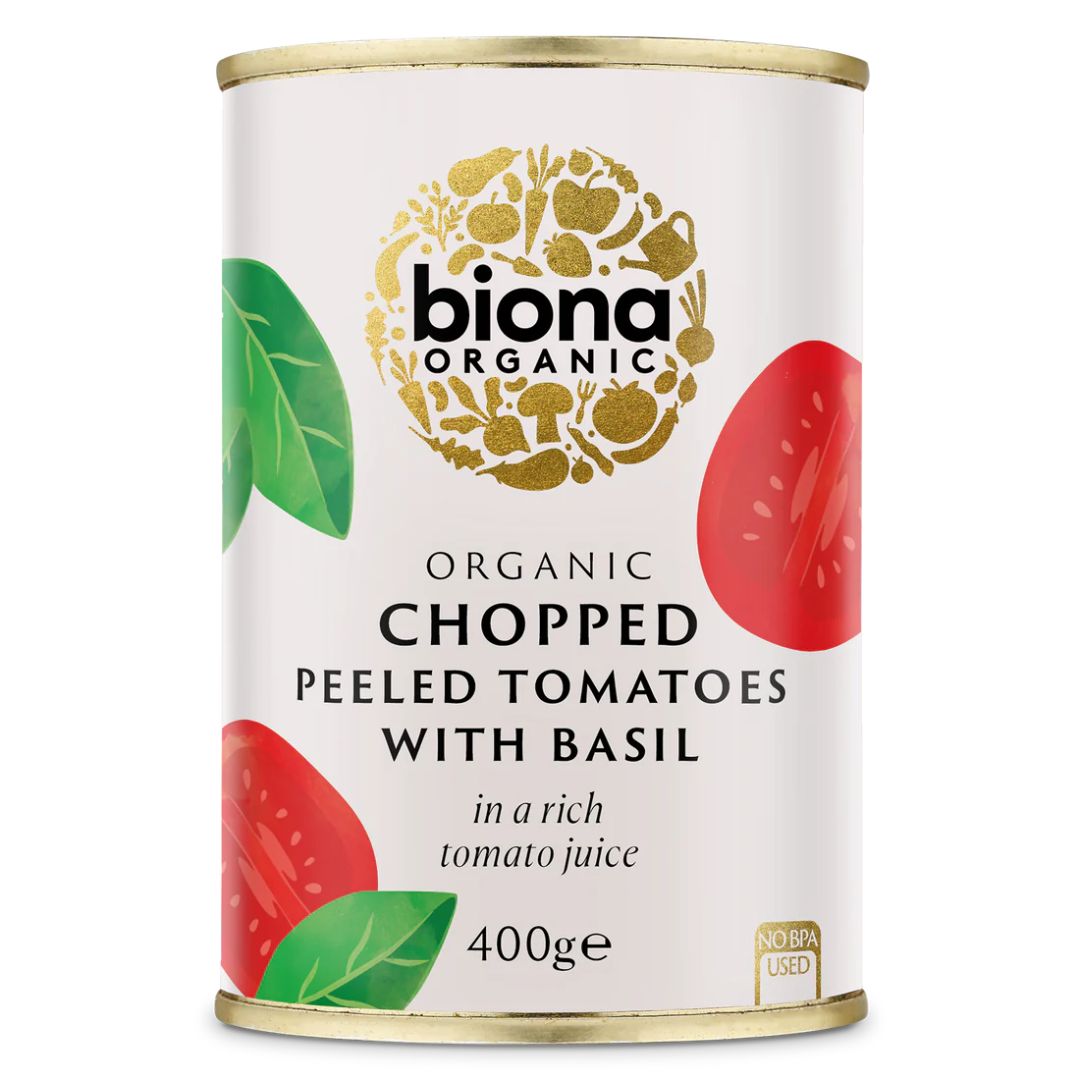 Biona Organic Chopped Tomatoes With Basil