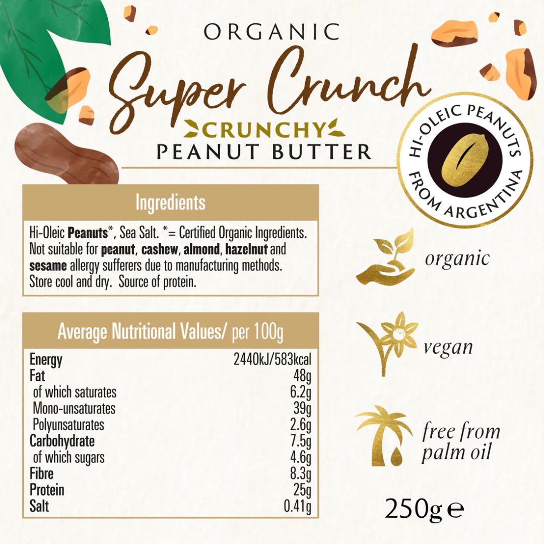 Biona Organic Super Crunch Hi-Oleic Peanut Butter