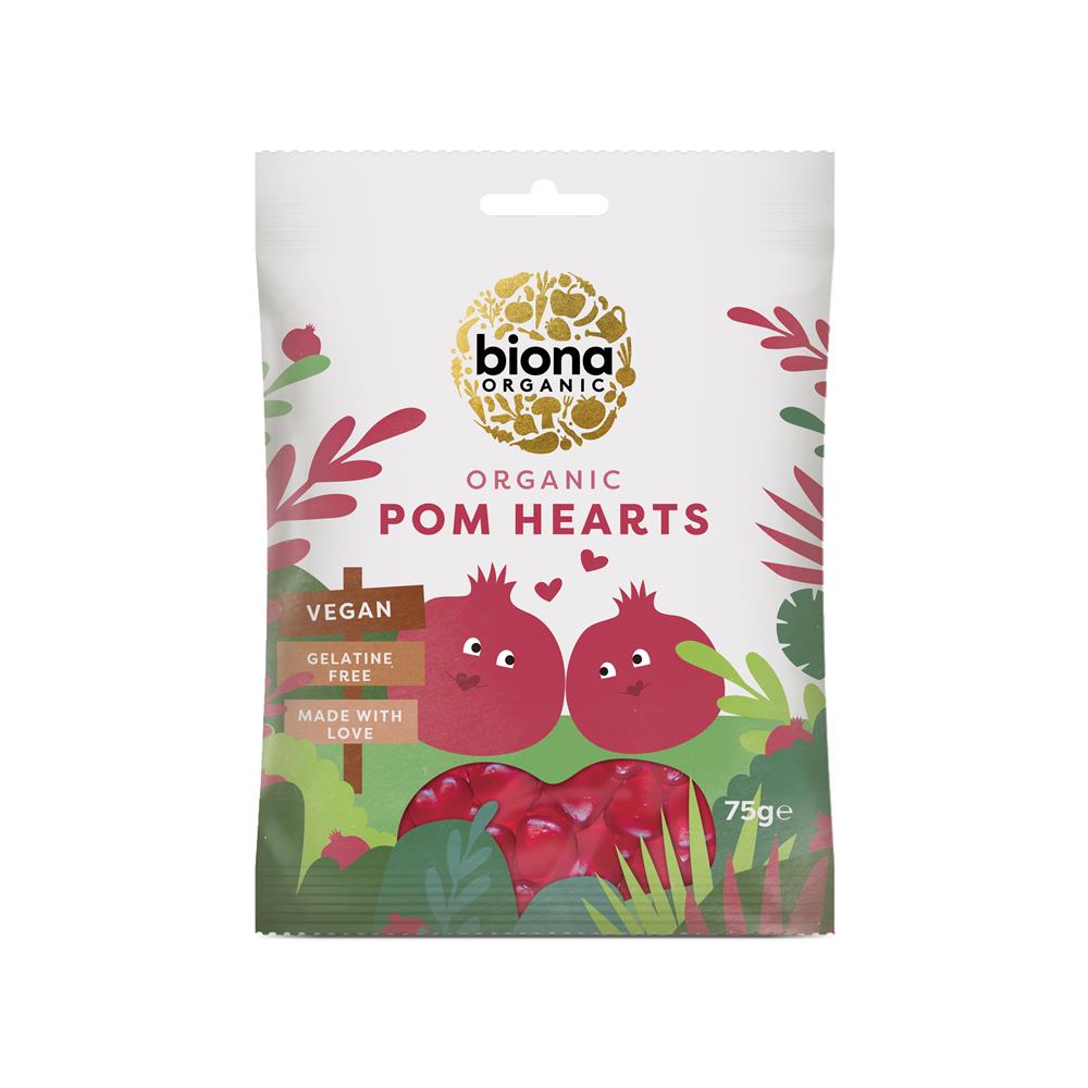 Biona Organic - Organic Vegan Pomegranate Hearts 150g (2x75g)