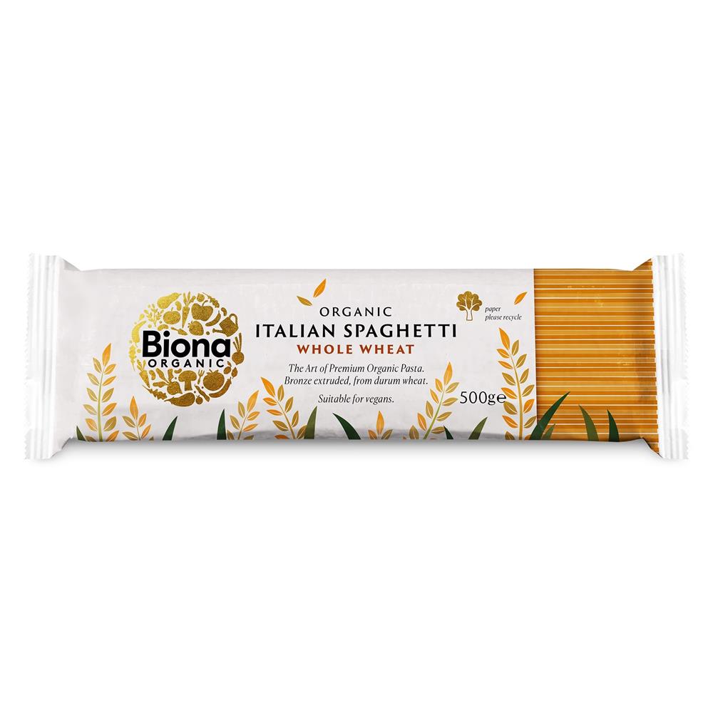 Biona Organic - Organic Wholewheat Spaghetti Pasta 500g