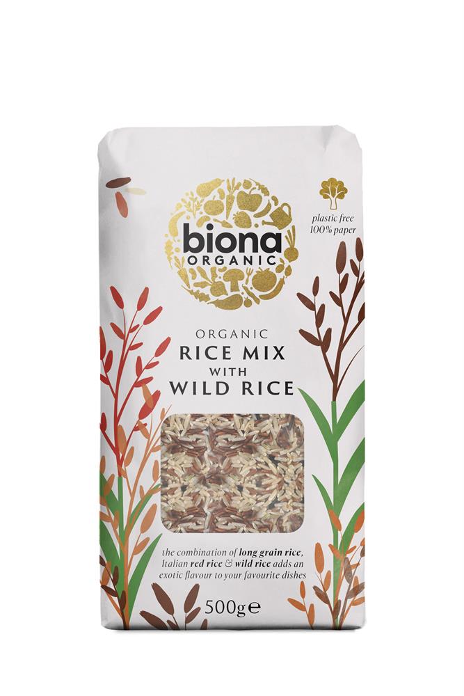 Biona Organic - Organic Wild Rice Mix (Wild Red and Brown Rice) 500g