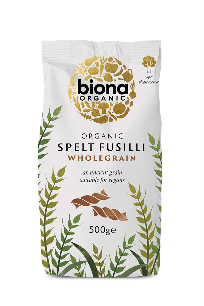 Biona Organic - Organic Wholemeal Spelt Fusilli Pasta 500g