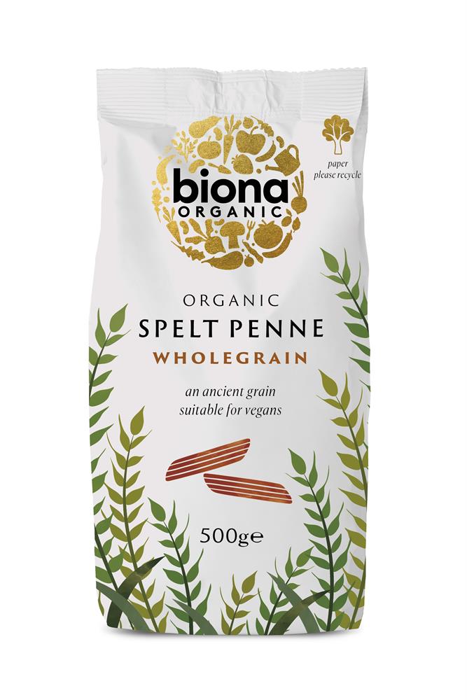 Biona Organic - Organic Wholemeal Spelt Penne Pasta 500g