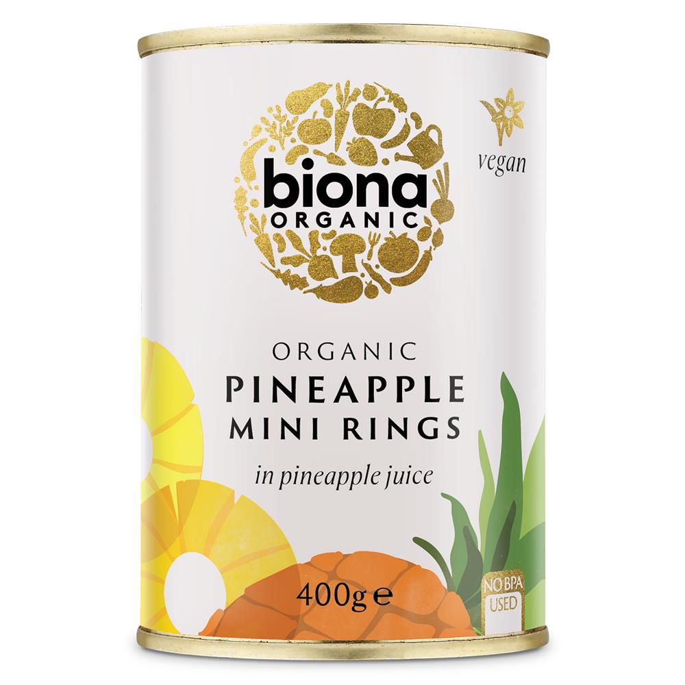 Biona Organic Mini Pineapple Rings in Pineapple Juice