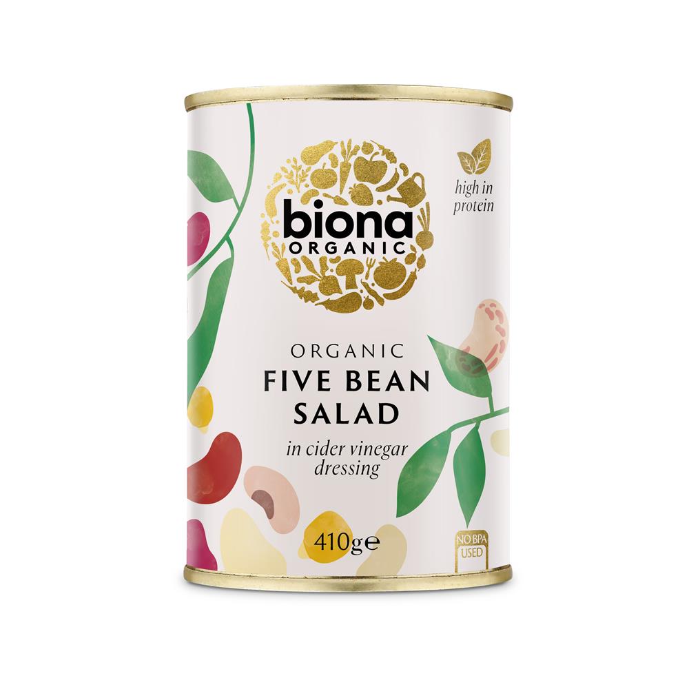 Biona Organic Five Bean Salad in Vinaigrette Dressing