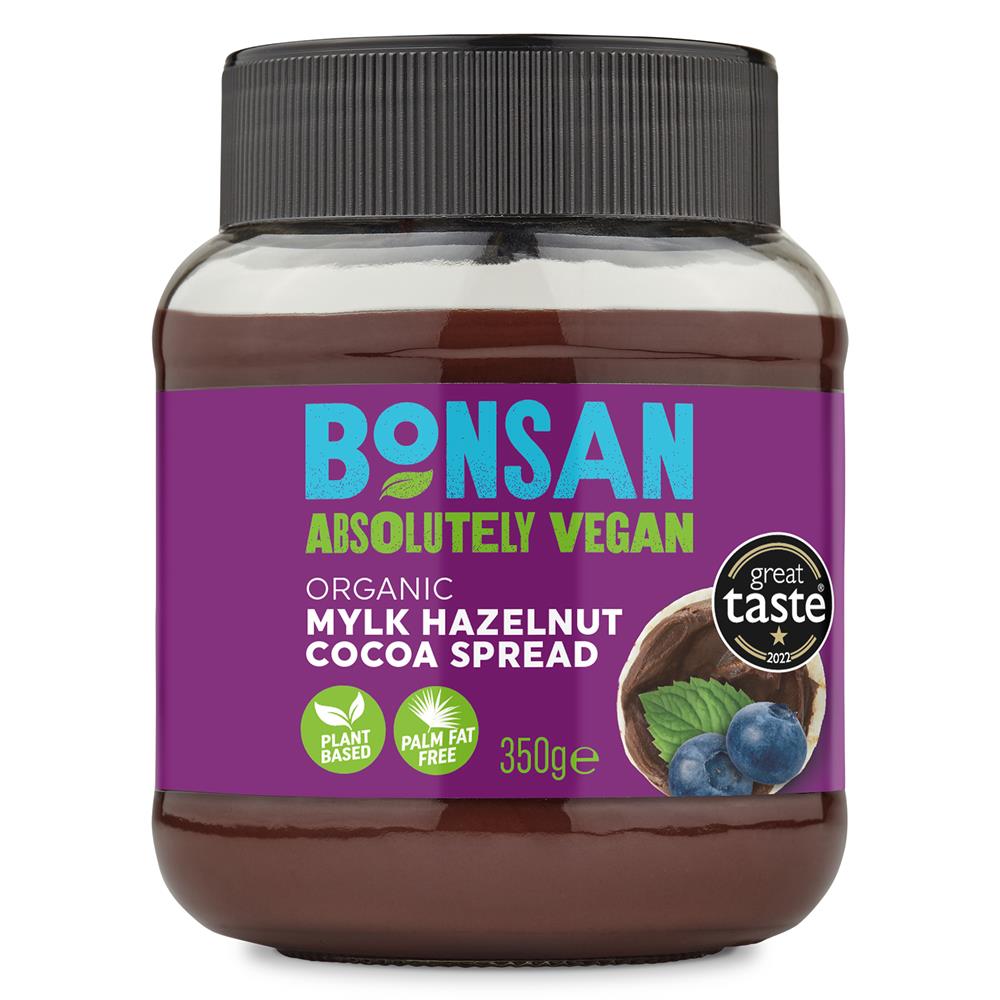 Bonsan Organic Vegan Mylk Hazelnut Cocoa Spread