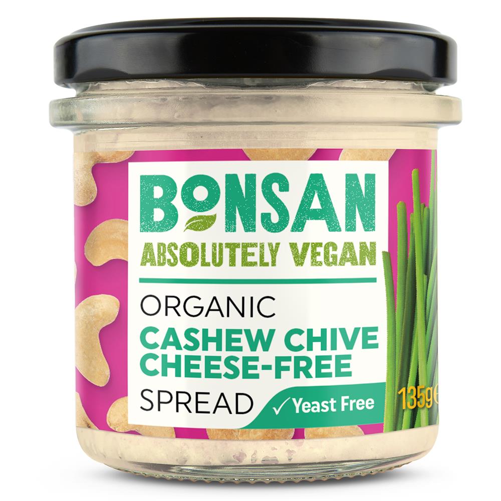 Bonsan Organic Vegan Cashew Chive Cheese-Free Spread