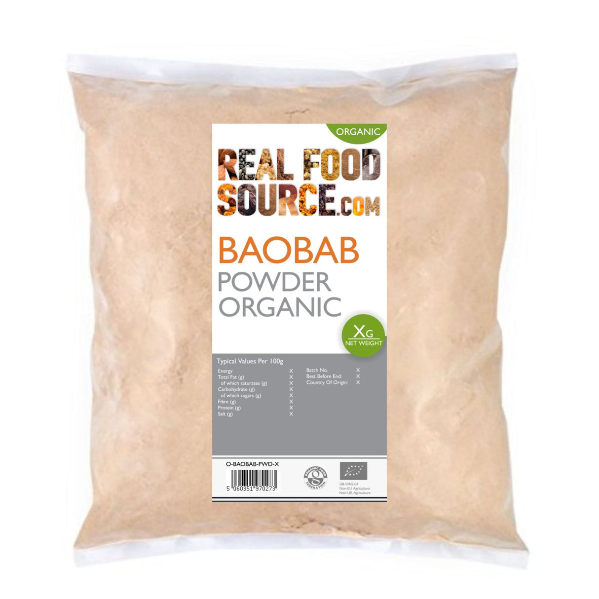 Baobab Powder, Organic