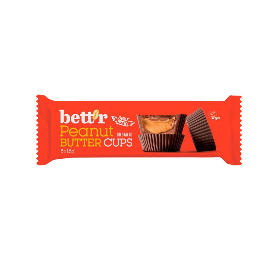 Bettr - Organic Vegan Nut Butter Cups Peanut Cream 39g