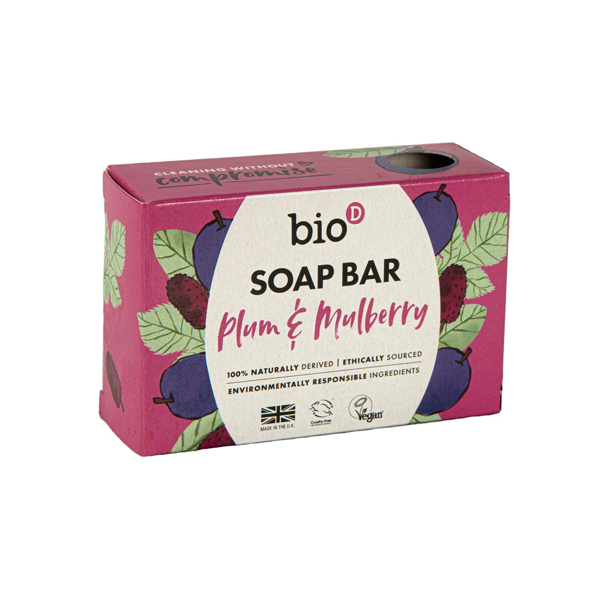 Bio D Plum & Mulberry Soap Bar 90g