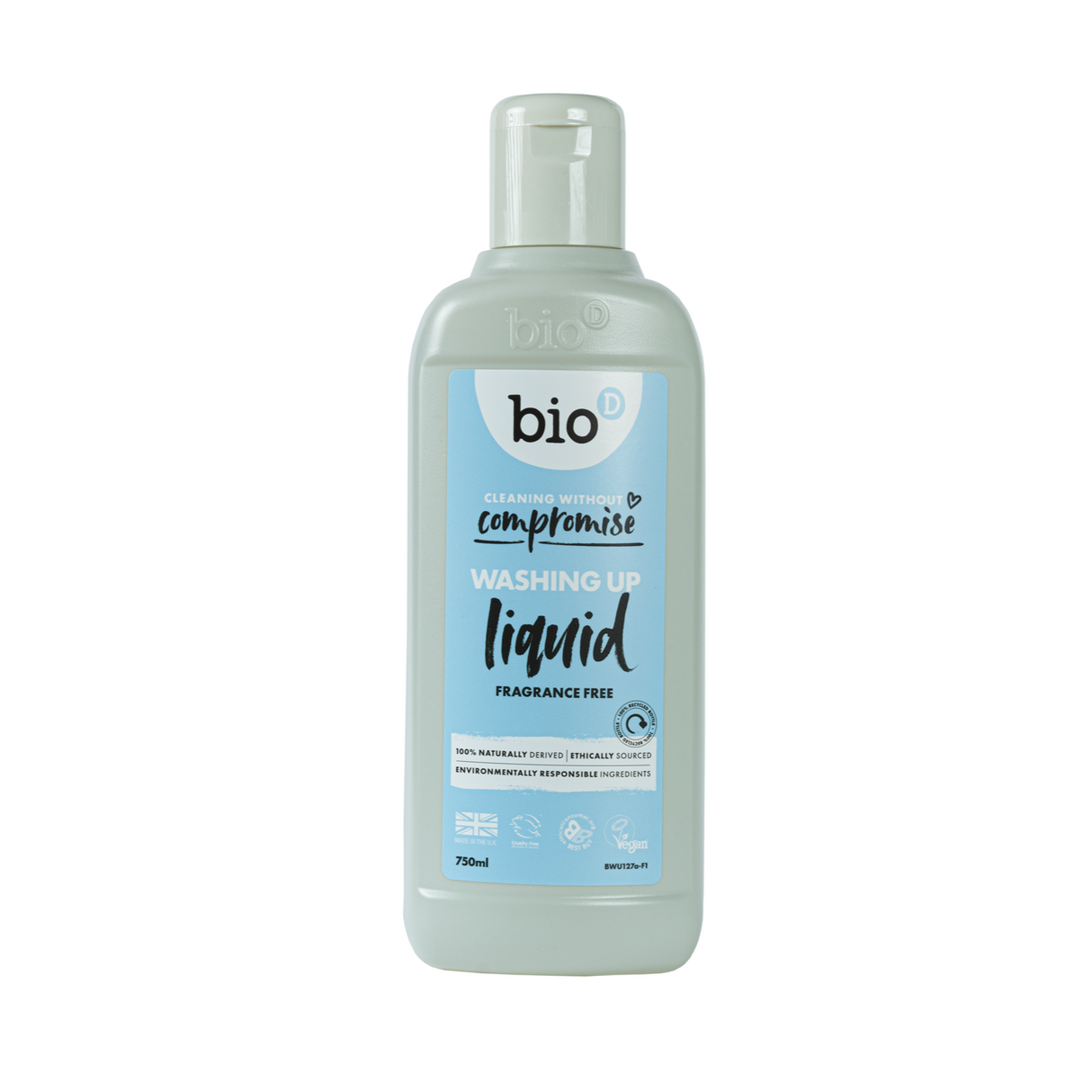 Bio D Washing Up Liquid Fragrance Free 750ml