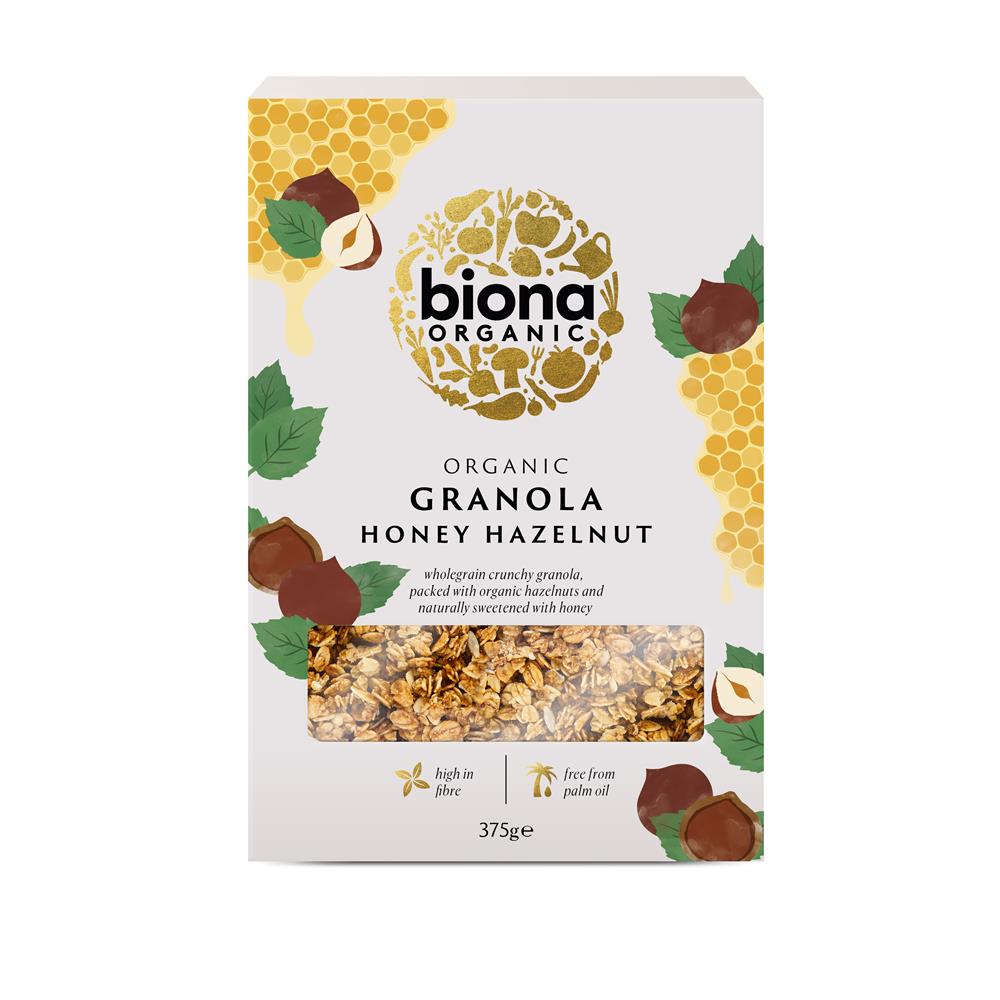 Biona Organic Honey Hazel Crunchy Granola - No Added Sugar