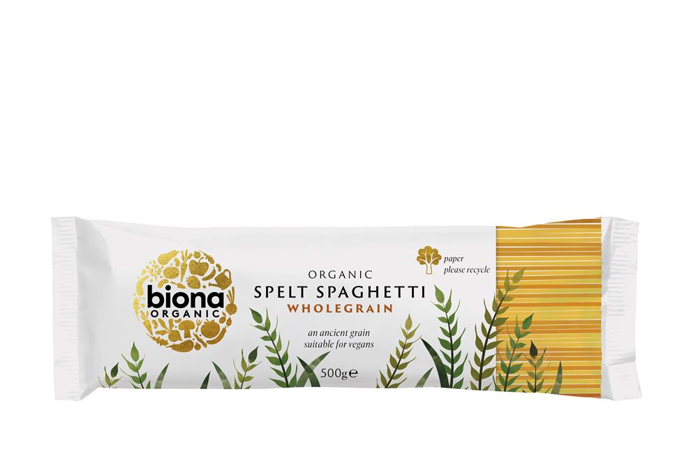 Biona Organic Spelt Spaghetti Pasta - Wholegrain