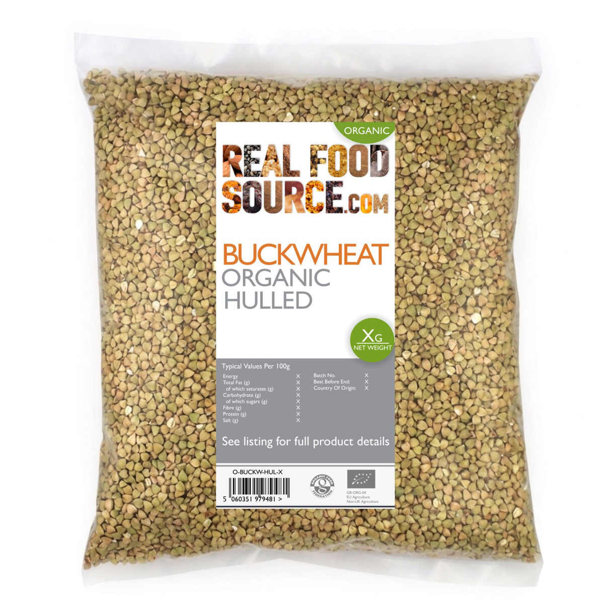 Buckwheat, Organic Hulled