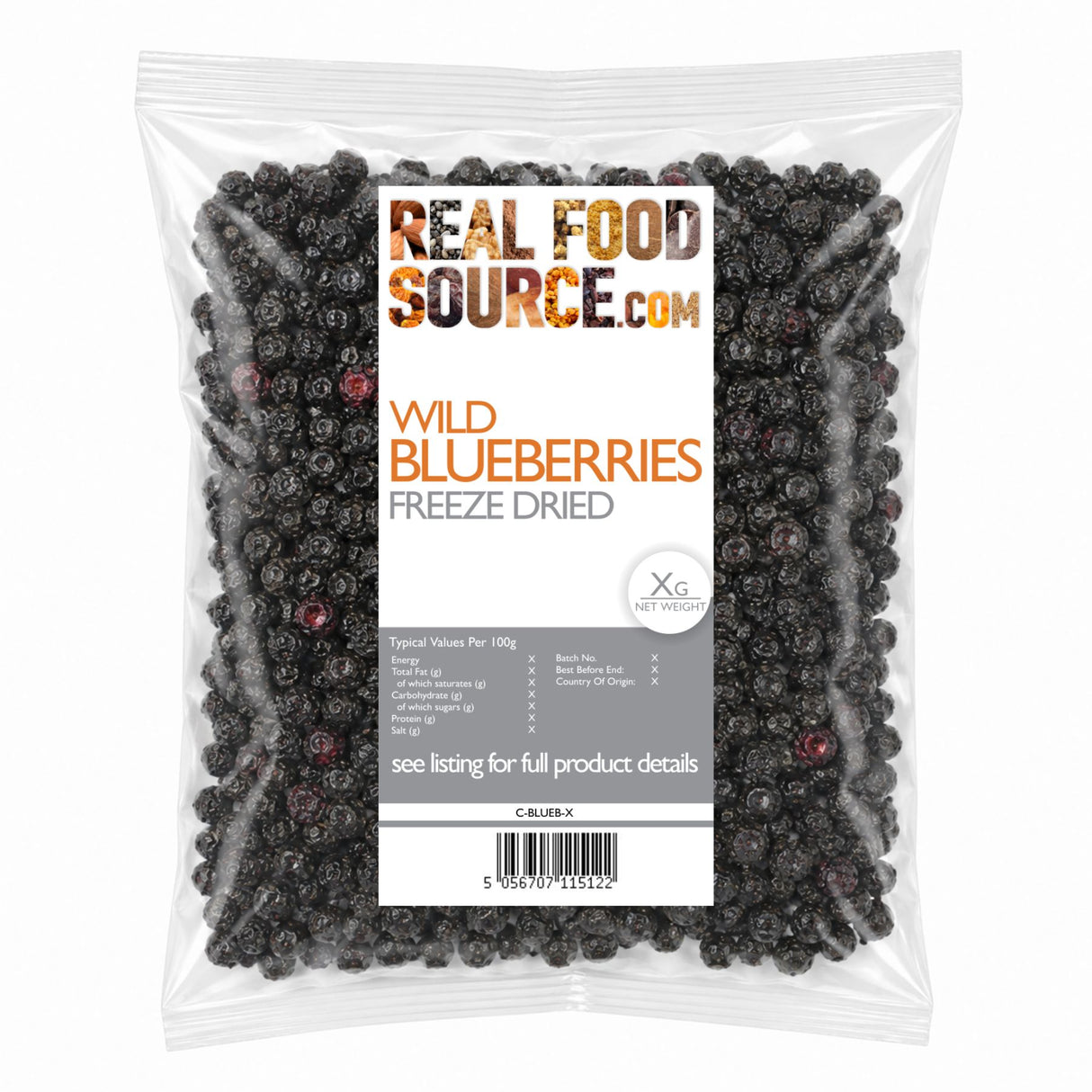 Wild Blueberries, Freeze-Dried