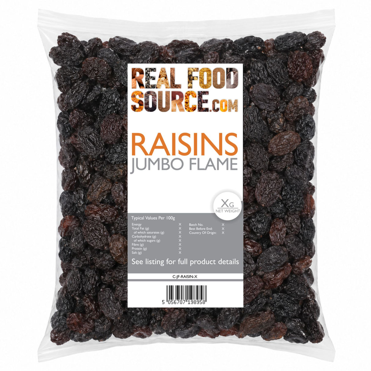 Raisins, Jumbo Flame