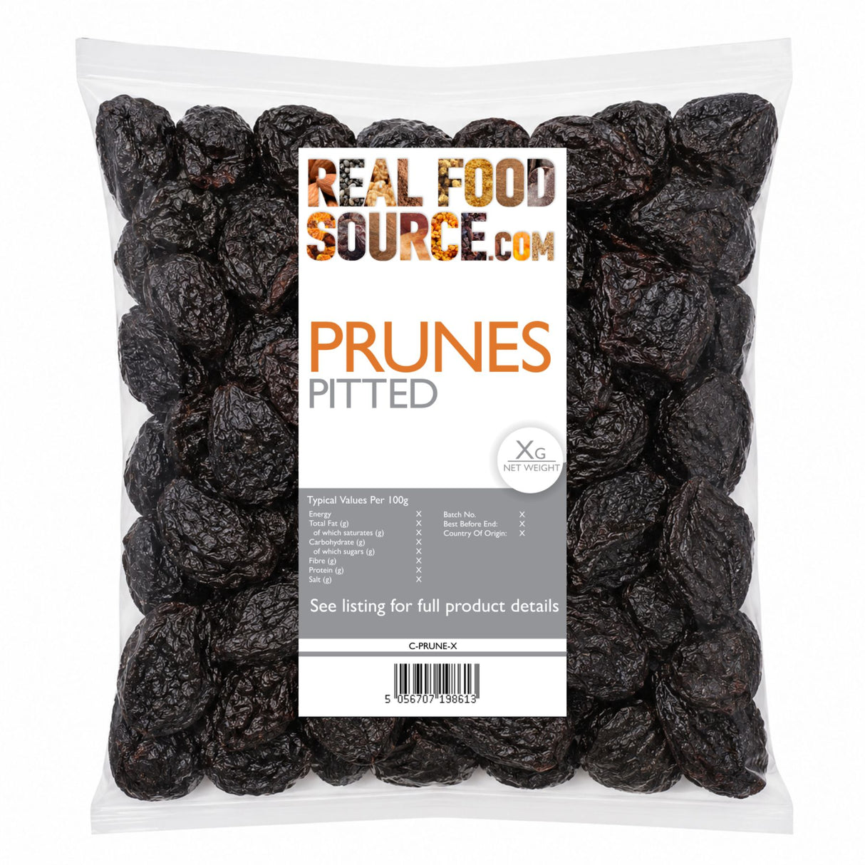 Prunes, Pitted
