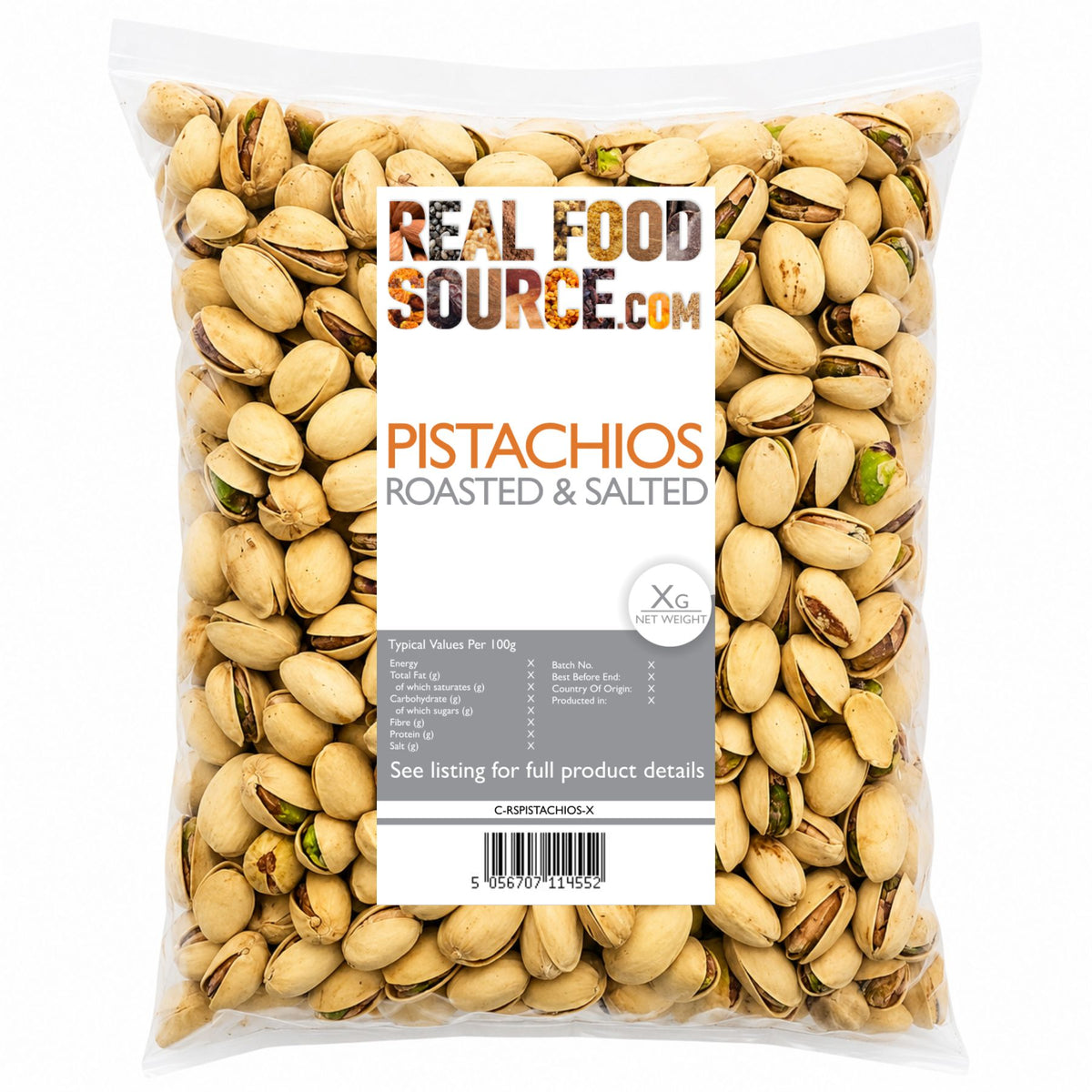 Pistachios, Roasted & Salted