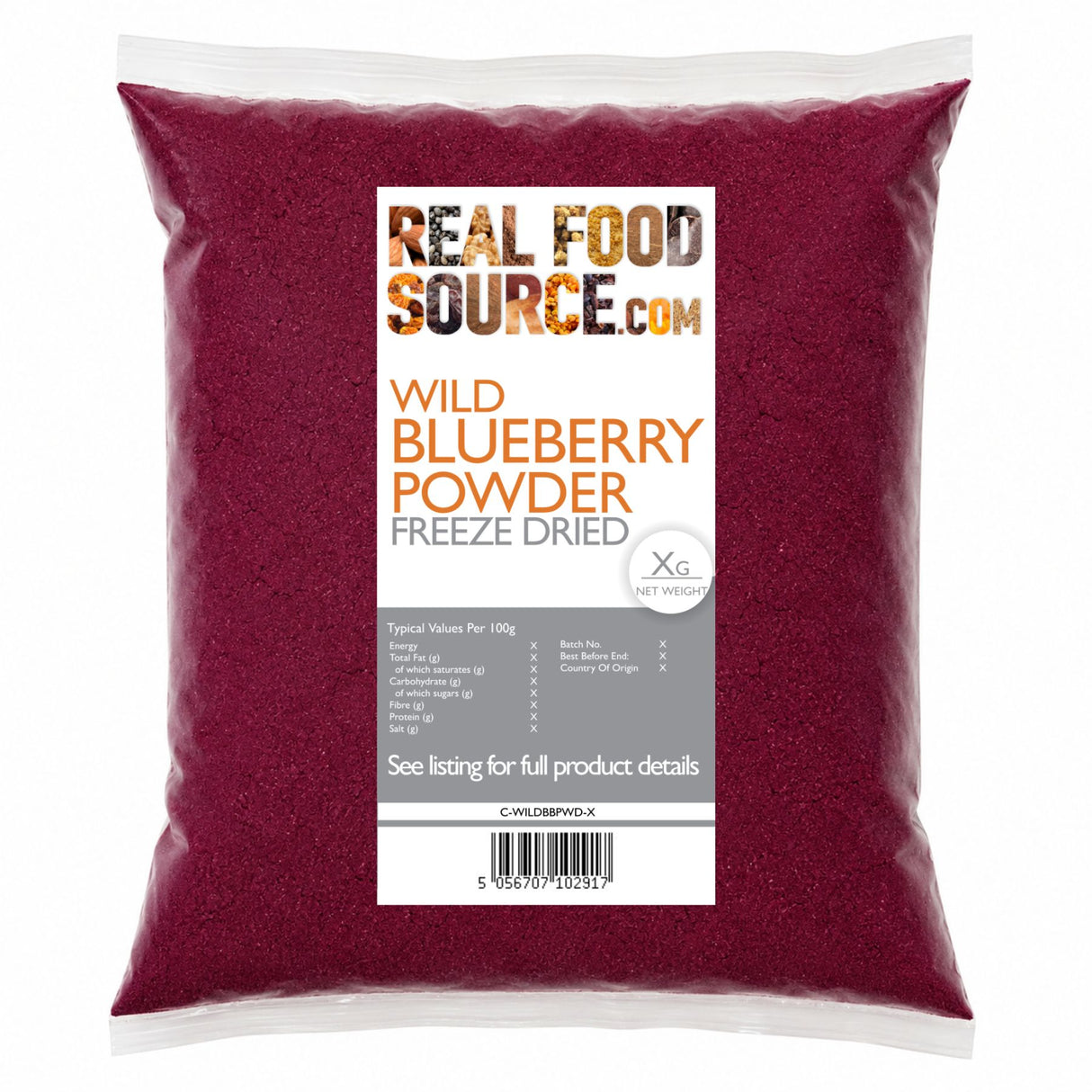 Wild Blueberry Powder, Freeze-Dried