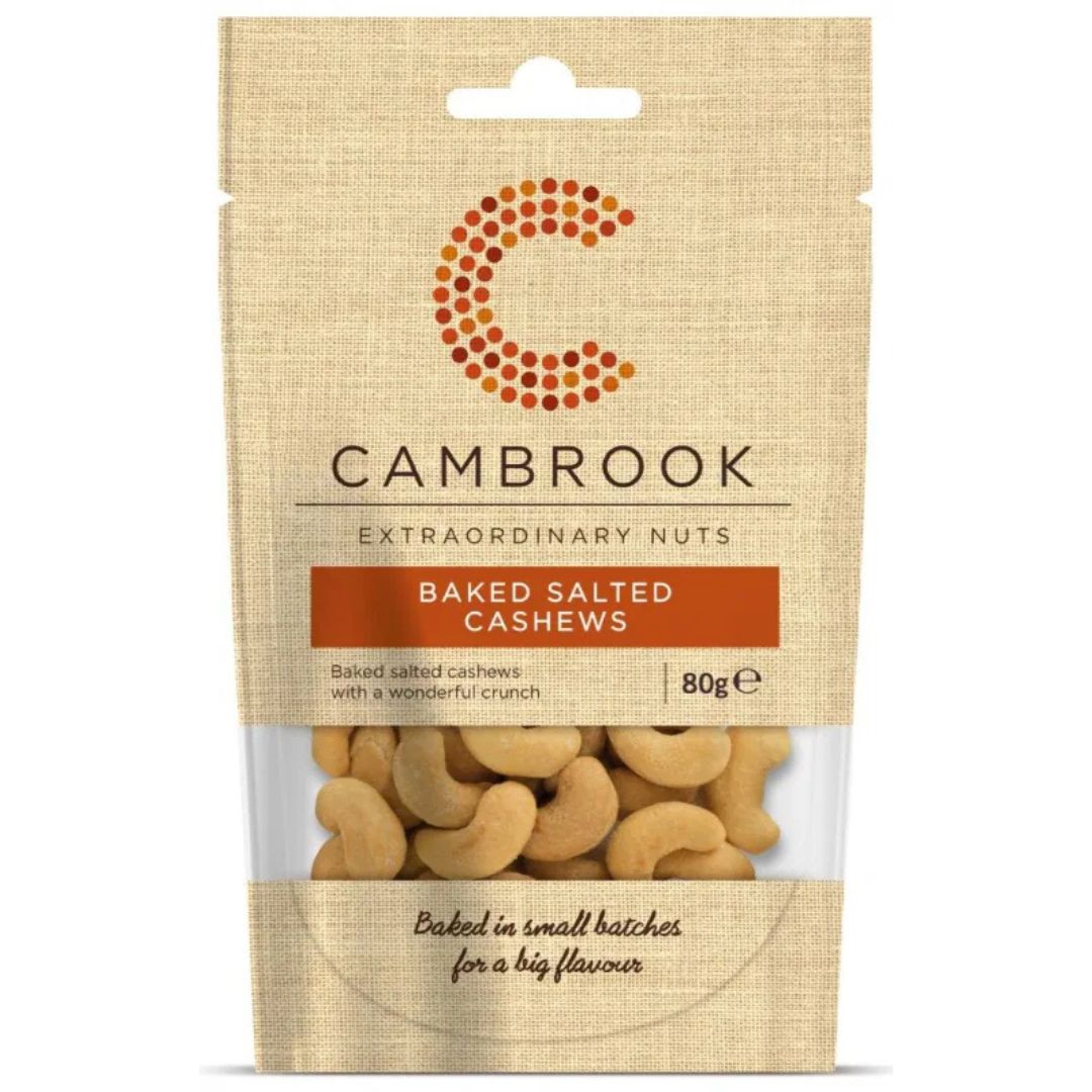 Cambrook - Baked & Salted Cashews 160g ( 2 x 80g)