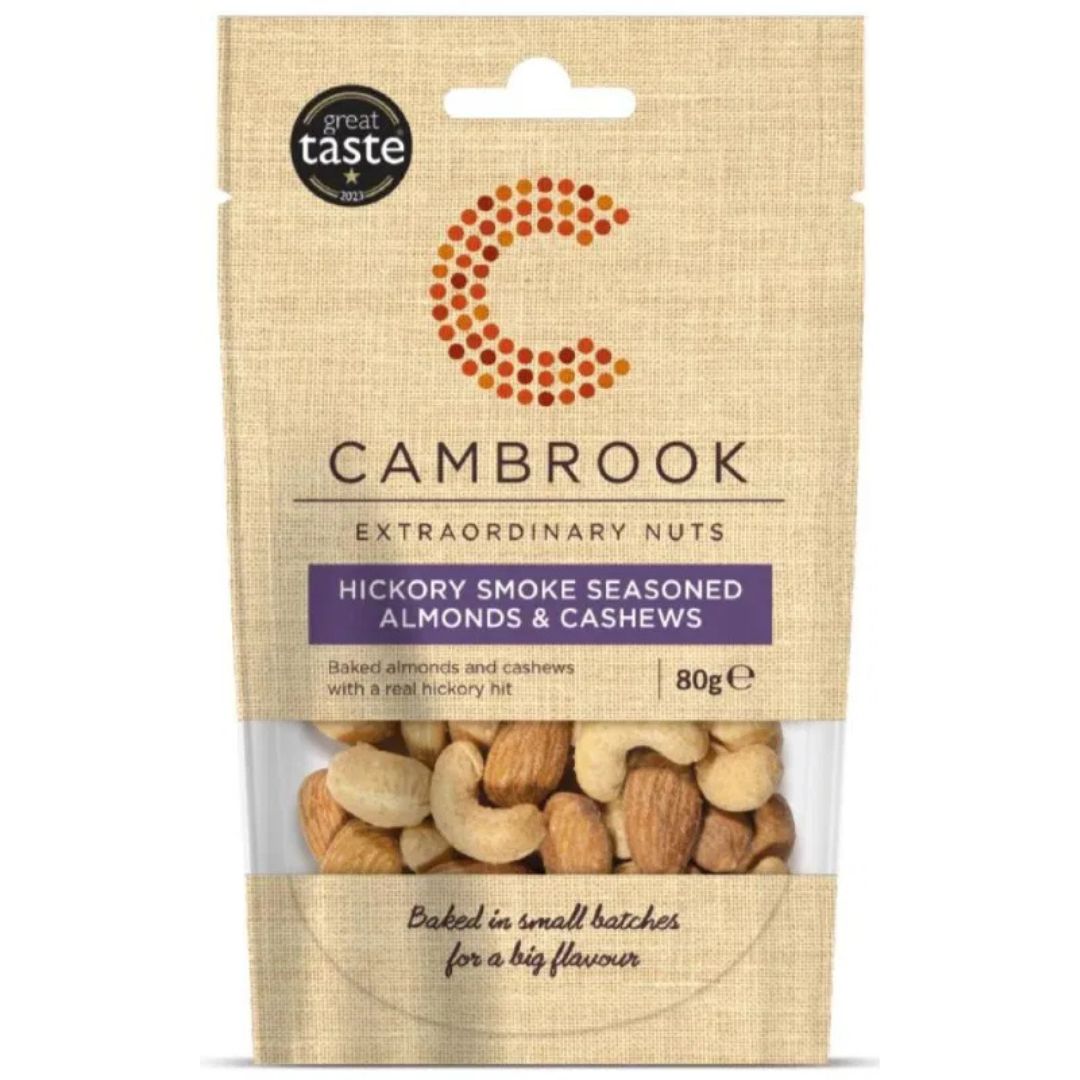 Cambrook - Hickory Smoke Almond and Cashews 160g ( 2 x 80g)