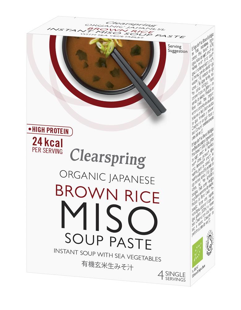 Clearspring Organic Japanese Brown Rice Miso Soup Paste with Sea Vegetables