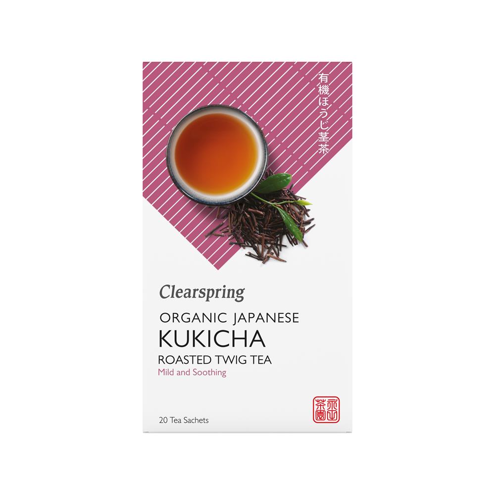 Clearspring Organic Japanese Kukicha Roasted Twig Tea Bags