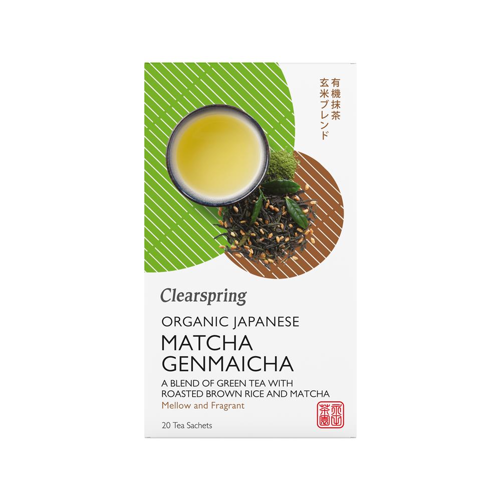 Clearspring Organic Japanese Matcha Genmaicha Tea Bags