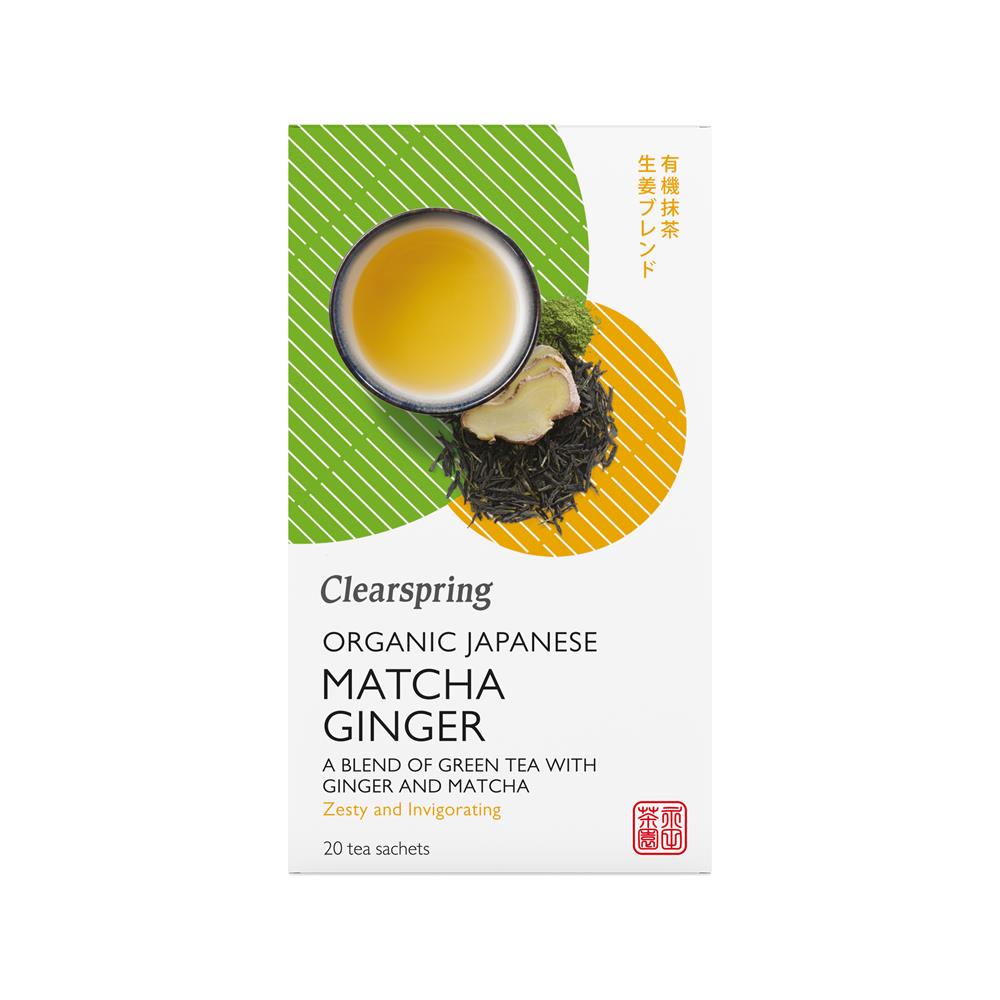 Clearspring Organic Japanese Matcha Ginger Tea Bags