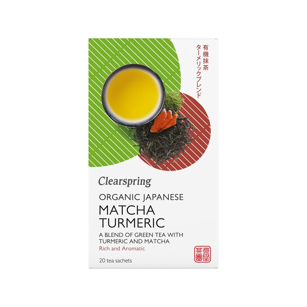 Clearspring Organic Japanese Matcha Turmeric Tea Bags