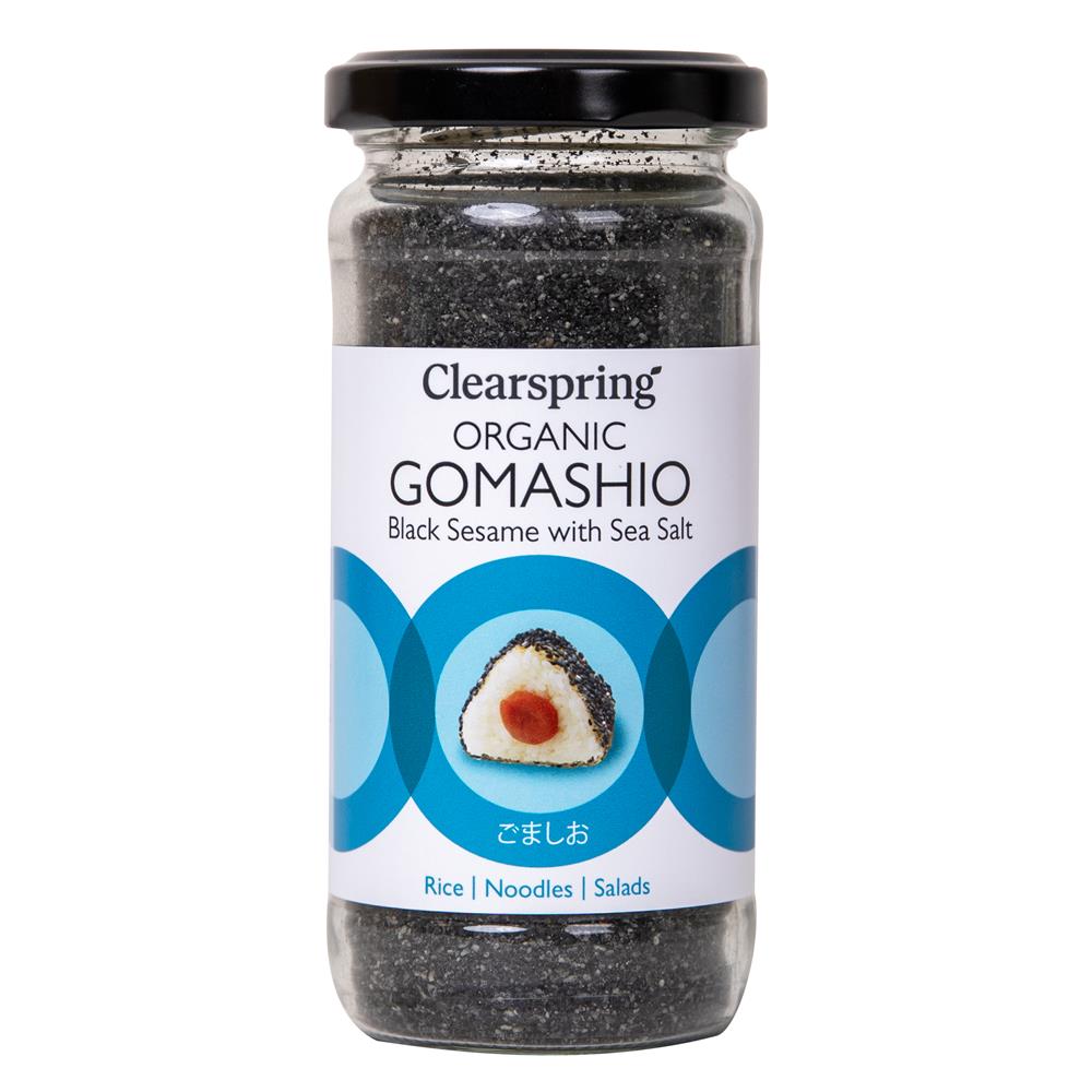 Clearspring Organic Gomashio - Black Sesame with Sea Salt