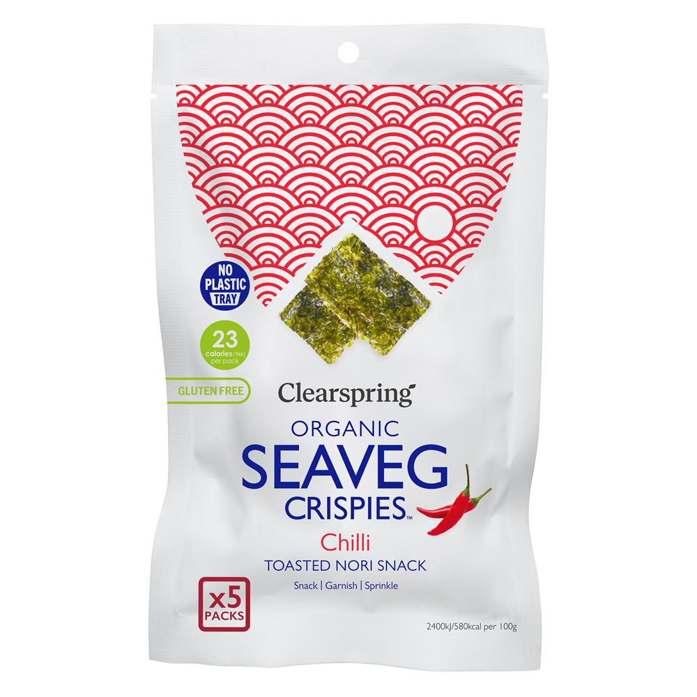 Clearspring Organic Seaveg Crispies Multipack - Chilli