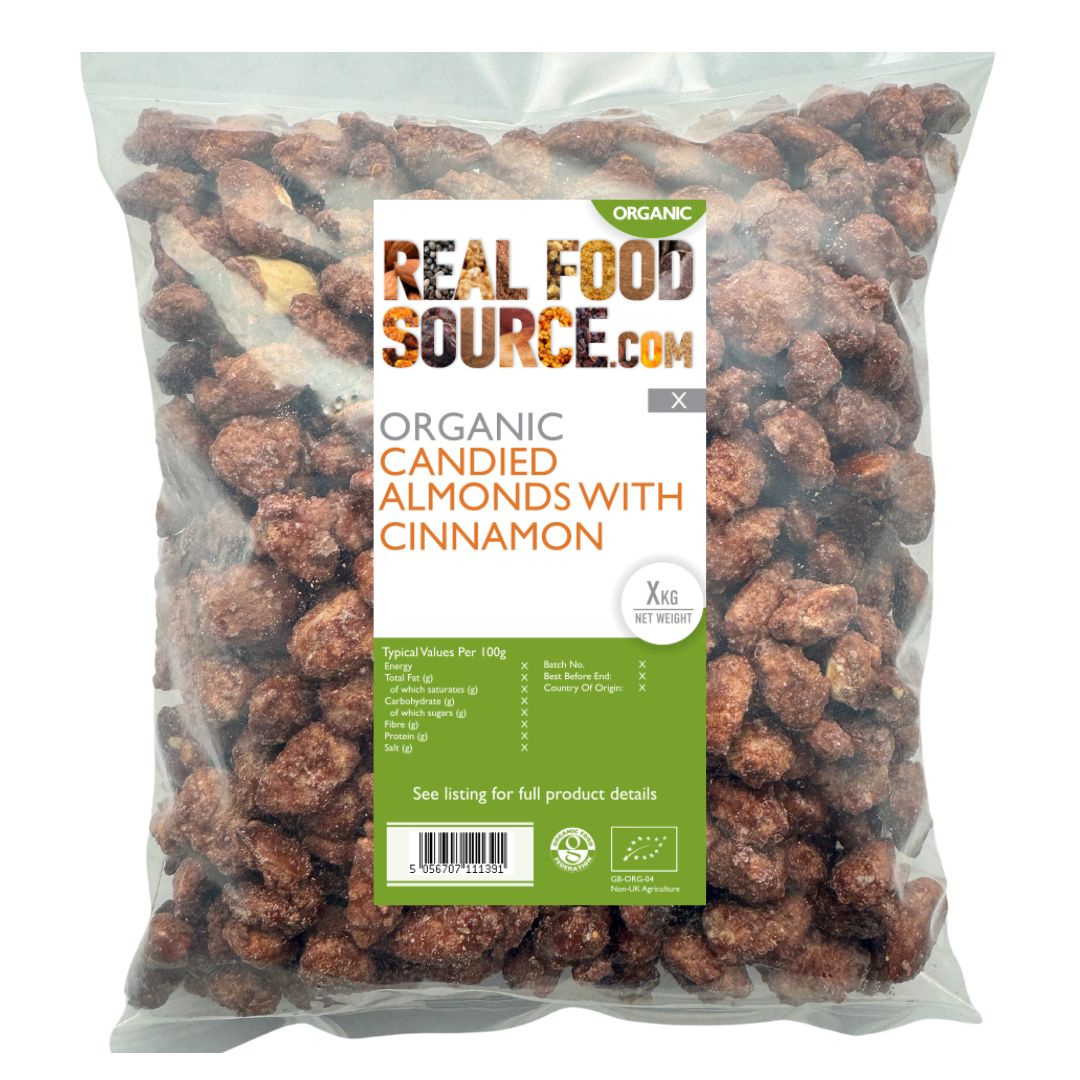 Organic Cinnamon Candied Almonds